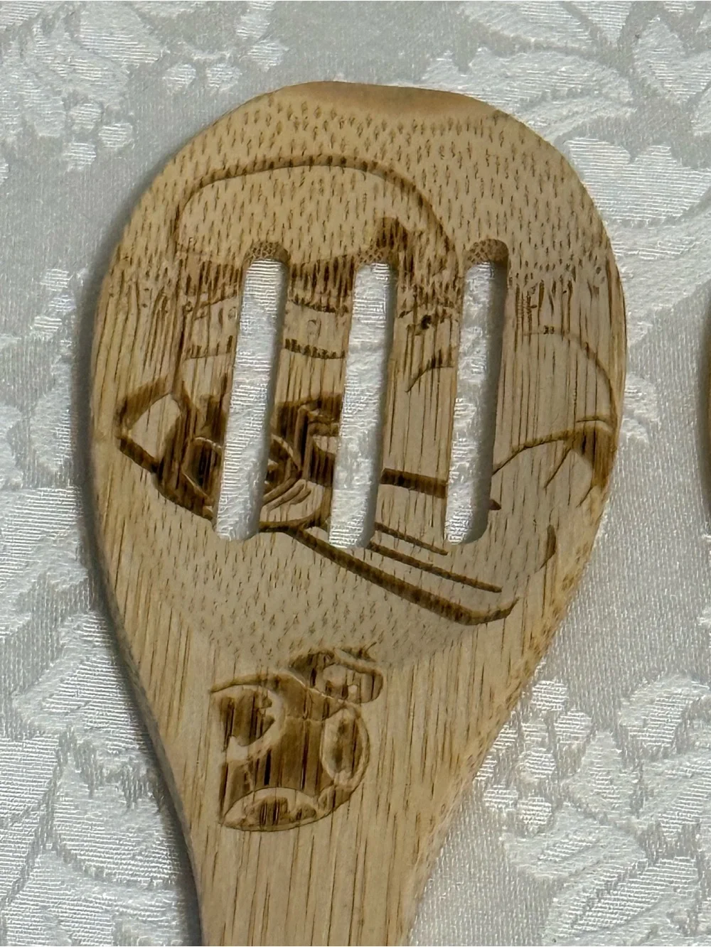 Star Wars Bamboo Wood Decorative Burned Stamped Kitchen Utensil Set Collectible